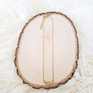 Sculpted Feather Pendant Necklace